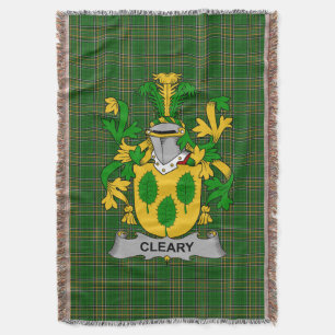 Irish Cleary or O_Clery Coat of Arms Familienwappe Decke