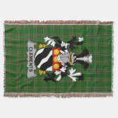 Irish Clements Coat of Arms Familienwappen Irland Decke (Vorderseite)