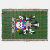 Irish Clinton Coat of Arms Familienwappen Irland Decke (Vorderseite)