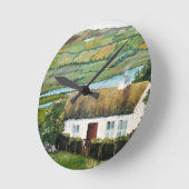 Irish Clock Ireland Landschaft Runde Wanduhr (Winkel)