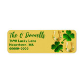 Irish Clover and Gold Horseshows Address Labels (Vorne)