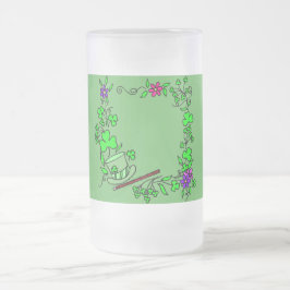 Irish Clover Green St. Patrick's Day Tasse Glass