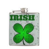 Irish Clover Hip Flask Flachmann (Vorderseite)