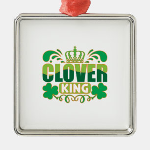 Irish Clover King Ornament Aus Metall