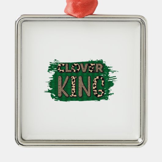 Irish Clover King Ornament Aus Metall (Vorne)