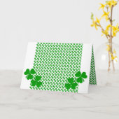 Irish Clover Kleeblatt Karte (Gelbe Blume)