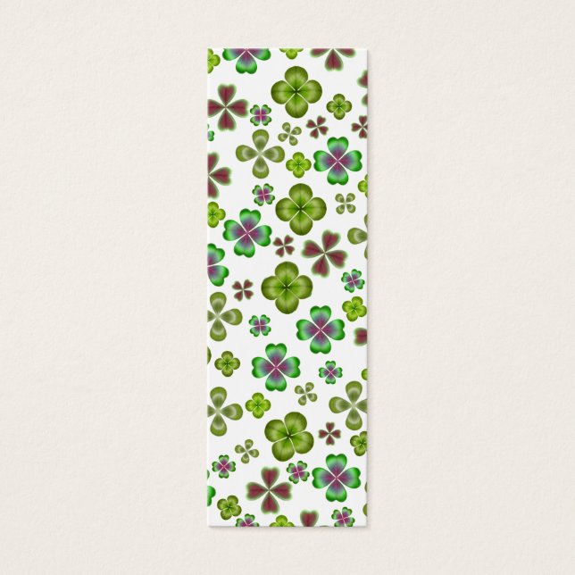 Irish Clover Kleeblatts Lesezeichen (Vorderseite)
