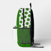 Irish Clover Pattern Backpack Bedruckter Rucksack (Rechts)