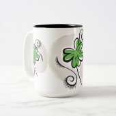 Irish Clover Zweifarbige Tasse (Vorderseite Links)