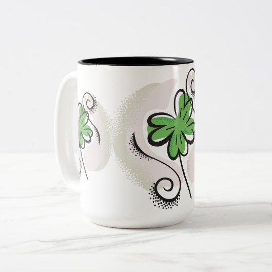 Irish Clover Zweifarbige Tasse (Vorderseite Links)