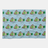 Irish Clovers Owl Green Geschirrtuch (Horizontal)