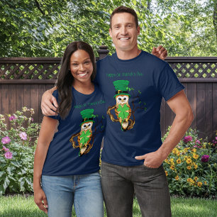 Irish Clovers Owl Green T-Shirt