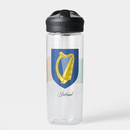 Irish Coat of Arms, Flag, Irland Trinkflasche (Vorderseite)