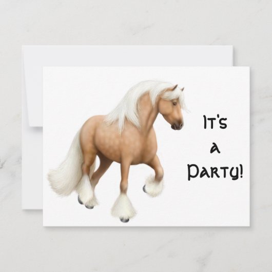 Irish Cob Party Einladung (Vorderseite)
