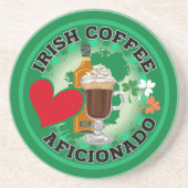 Irish Coffee Aficionado Getränkeuntersetzer (Vorne)