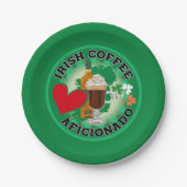 Irish Coffee Aficionado Pappteller (Vorderseite)