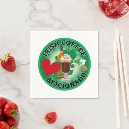 Irish Coffee Aficionado Serviette (Beispiel)