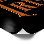 Irish Coffee Art Nouveau Poster (Ecke)