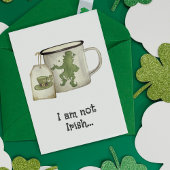 Irish Coffee Bag Cloud Funny St Patricks Day Card Ankündigung