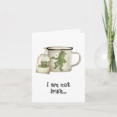 Irish Coffee Bag Cloud Funny St Patricks Day Card Ankündigung (Vorderseite)