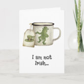 Irish Coffee Bag Cloud Funny St Patricks Day Card Ankündigung (Vorderseite)