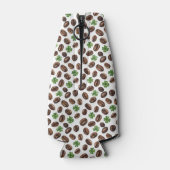 Irish Coffee Beans and Shamrocks Funny Design Flaschenkühler (Rückseite)