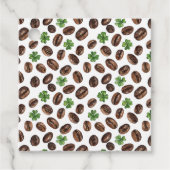 Irish Coffee Beans and Shamrocks Funny Design Geschenkanhänger (Vorderseite)