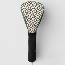 Irish Coffee Beans and Shamrocks Funny Design Golf Headcover