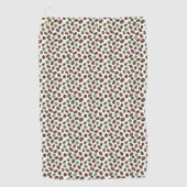 Irish Coffee Beans and Shamrocks Funny Design Golfhandtuch (Vorderseite)