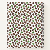 Irish Coffee Beans and Shamrocks Funny Design Notizblock (Rückseite)