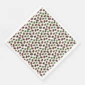 Irish Coffee Beans and Shamrocks Funny Design Serviette (Ecke)
