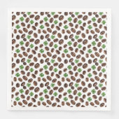 Irish Coffee Beans and Shamrocks Funny Design Serviette (Vorderseite)