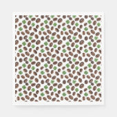 Irish Coffee Beans and Shamrocks Funny Design Serviette (Vorderseite)