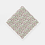 Irish Coffee Beans and Shamrocks Funny Design Serviette (Ecke)