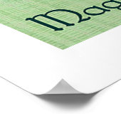 Irish Coffee Cat St. Patrick's Day Art Print Poster (Ecke)