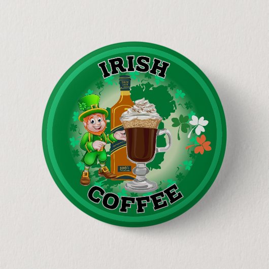 Irish Coffee - Ein Elixier. Button (Vorderseite)