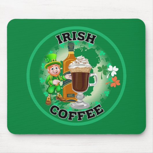 Irish Coffee - Ein Elixier. Mousepad (Vorne)