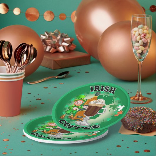 Irish Coffee - Ein Elixier. Pappteller (Multi)