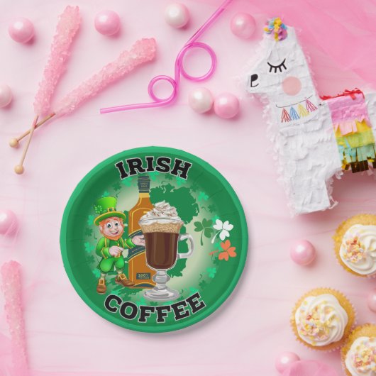 Irish Coffee - Ein Elixier. Pappteller (Party)