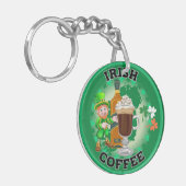 Irish Coffee - Ein Elixier. Schlüsselanhänger (Vorderseite links)