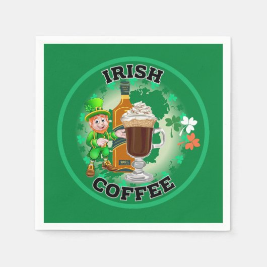 Irish Coffee - Ein Elixier. Serviette (Vorderseite)