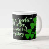 Irish coffee/perfect cup 18 Irland Kleeblatt/schwa Jumbo-Tasse (Vorderseite Rechts)