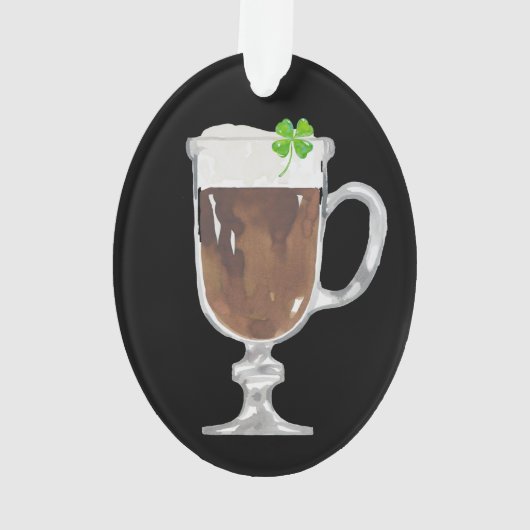 Irish Coffee Personalisiert Ornament (Rückseite)