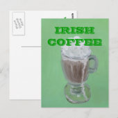 IRISH COFFEE POSTKARTE (Vorne/Hinten)