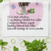 Irish Coffee Reciday Geschirrtuch (Gefaltet)