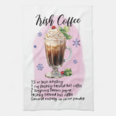 Irish Coffee Reciday Geschirrtuch (Vertikal)