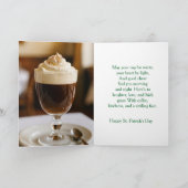 Irish Coffee Rezept Weihnachtskarte Feiertagskarte (Innenseite)