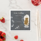 Irish Coffee Serviette (Beispiel)