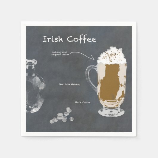 Irish Coffee Serviette (Vorderseite)