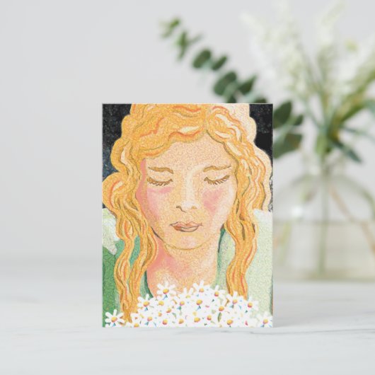 Irish Colleen Postkarte (Stehend Vorderseite)